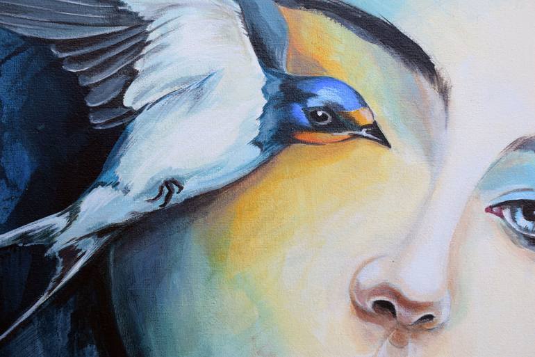 Original Abstract Women Painting by Viktor Babak