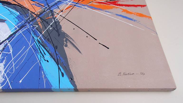 Original Abstract Expressionism Abstract Painting by Viktor Babak