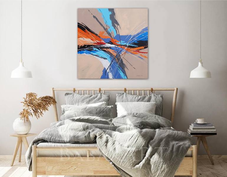 Original Abstract Expressionism Abstract Painting by Viktor Babak