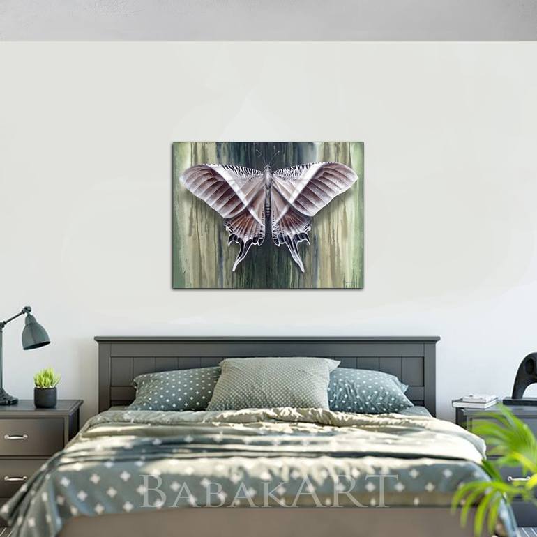 Original Butterfly art Animal Painting by Viktor Babak