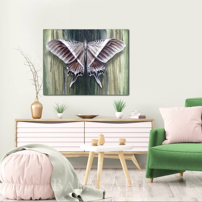 Original Butterfly art Animal Painting by Viktor Babak