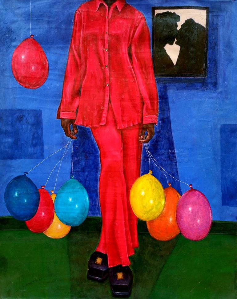 Original Conceptual People Paintings by Paul Ogunlesi