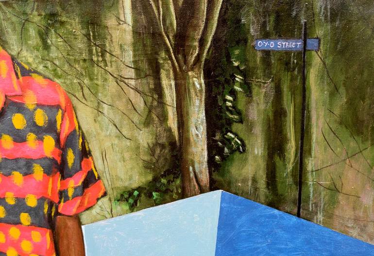Original Conceptual Portrait Painting by Paul Ogunlesi