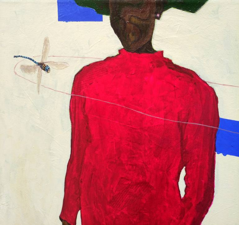 Original Conceptual People Painting by Paul Ogunlesi