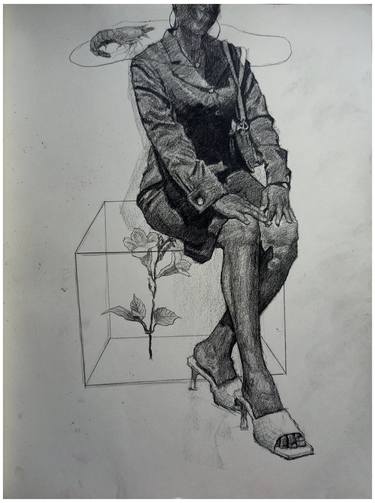 Original Conceptual People Drawing by Paul Ogunlesi