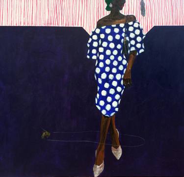 Original Conceptual People Painting by Paul Ogunlesi