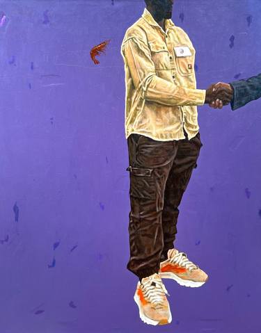 Original Conceptual People Painting by Paul Ogunlesi