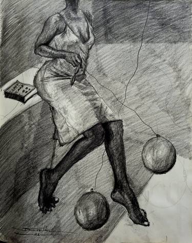 Original Conceptual People Drawings by Paul Ogunlesi