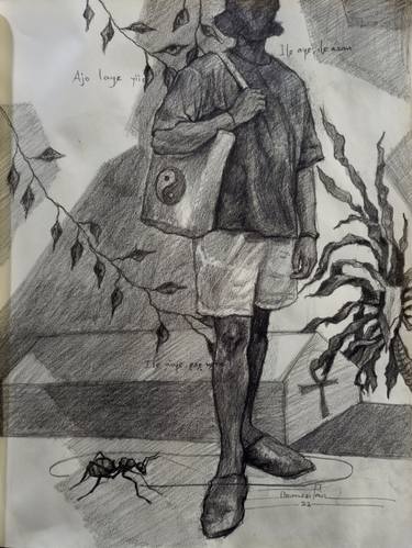 Original People Drawings by Paul Ogunlesi