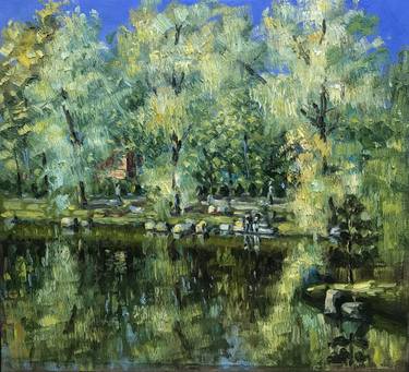 Print of Impressionism Landscape Paintings by Rovshan Nur