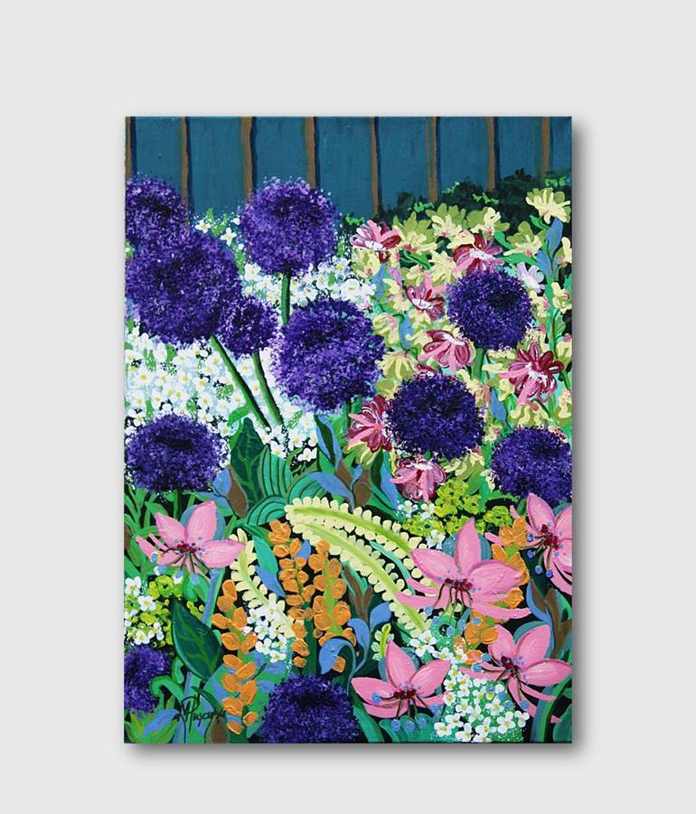 Original Contemporary Floral Painting by Marinela Puscasu