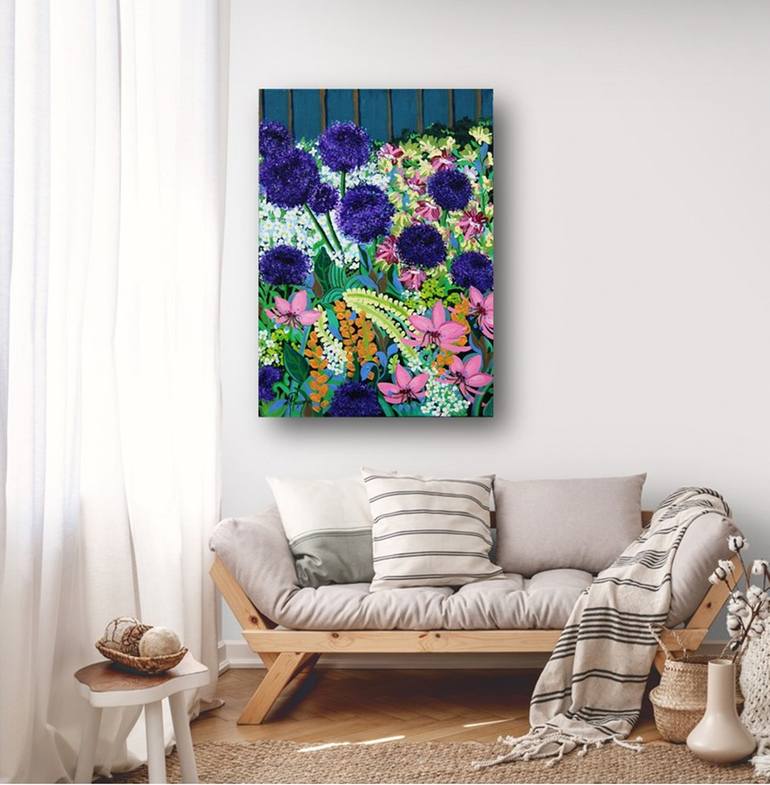 Original Contemporary Floral Painting by Marinela Puscasu
