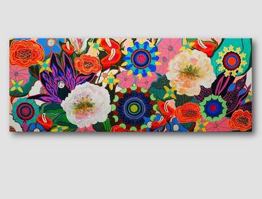 Original Abstract Floral Paintings by Marinela Puscasu