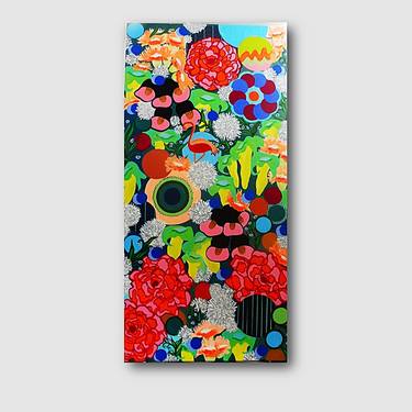 FLORAL MADNESS - abstract painting | large flowers thumb