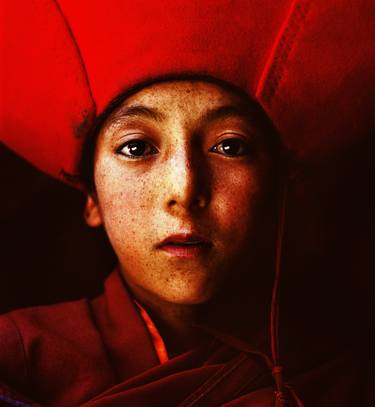 Portrait of a novice monk, Ladakh,India. - Limited Edition of 15 thumb
