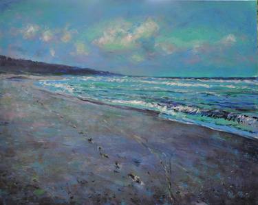 Original Impressionism Seascape Paintings by Peter Wood