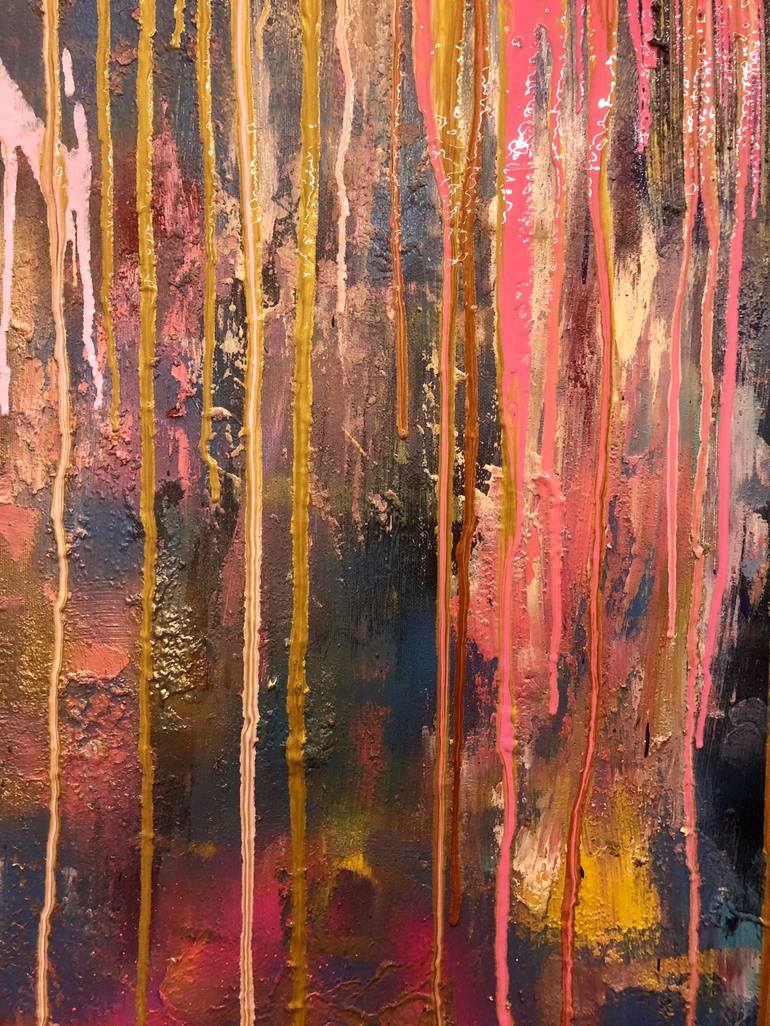 Original Abstract Expressionism Abstract Painting by Mieke Noordegraaf