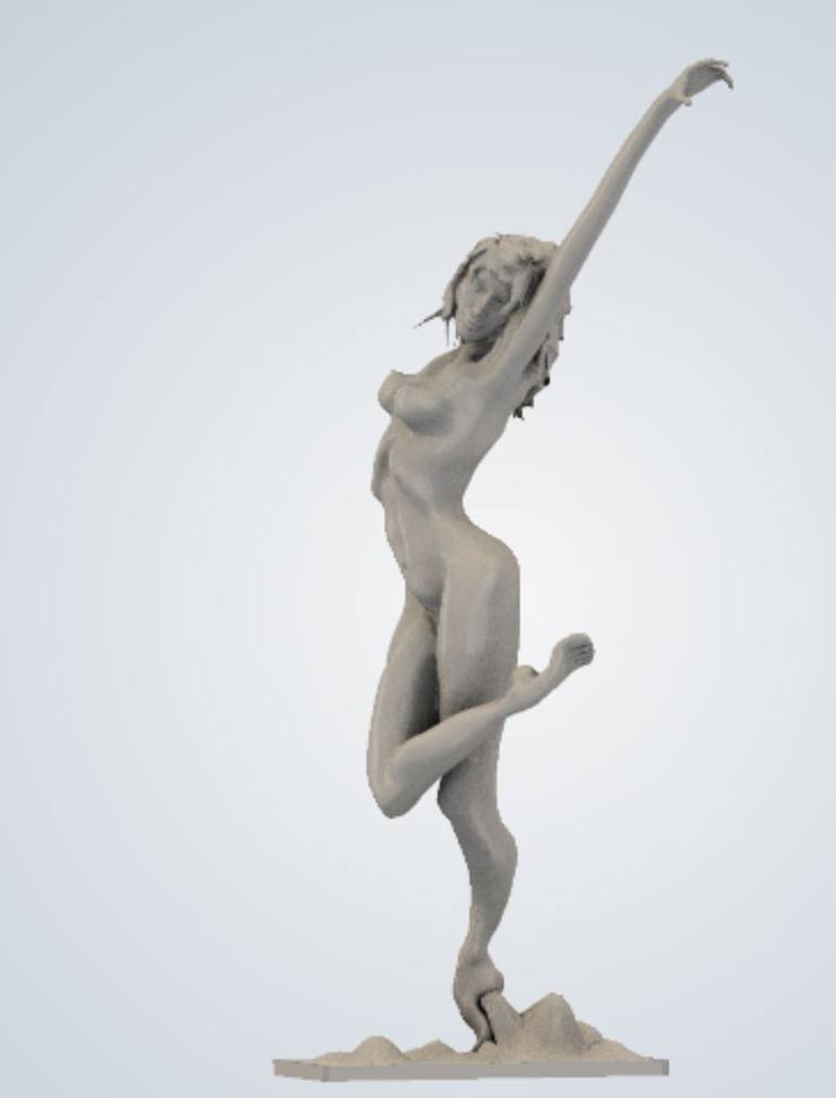 Original Figurative Nude Sculpture by James Johnson