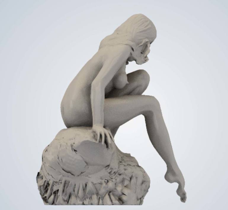 Original Figurative Nude Sculpture by James Johnson