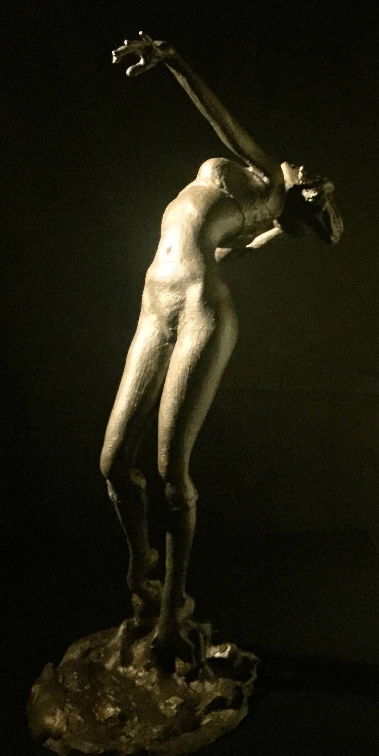 Original Expressionism Nude Sculpture by James Johnson