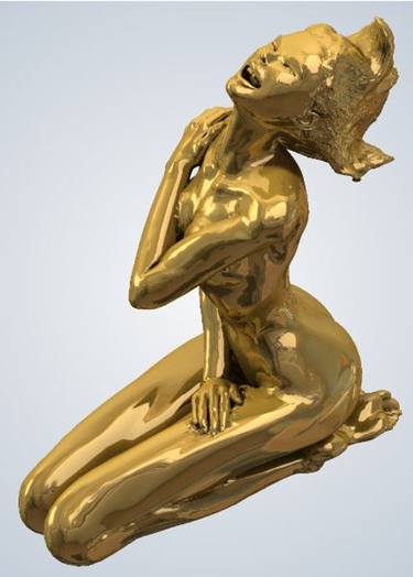 Original Figurative Nude Sculpture by James Johnson