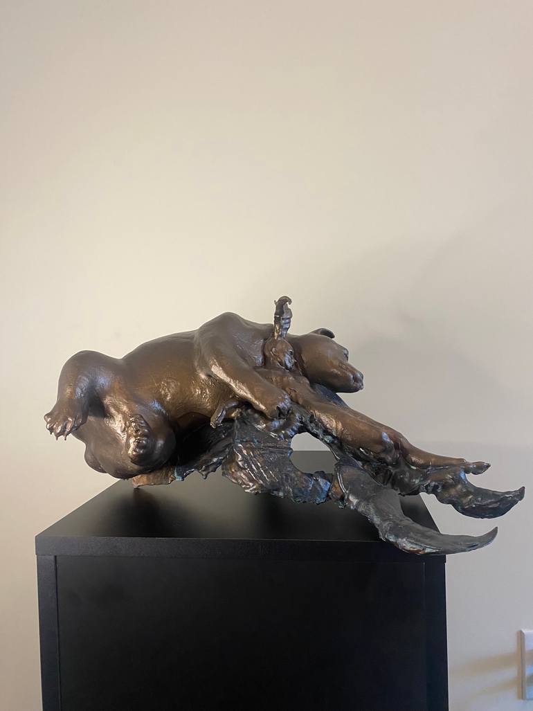 Original Expressionism Nude Sculpture by James Johnson