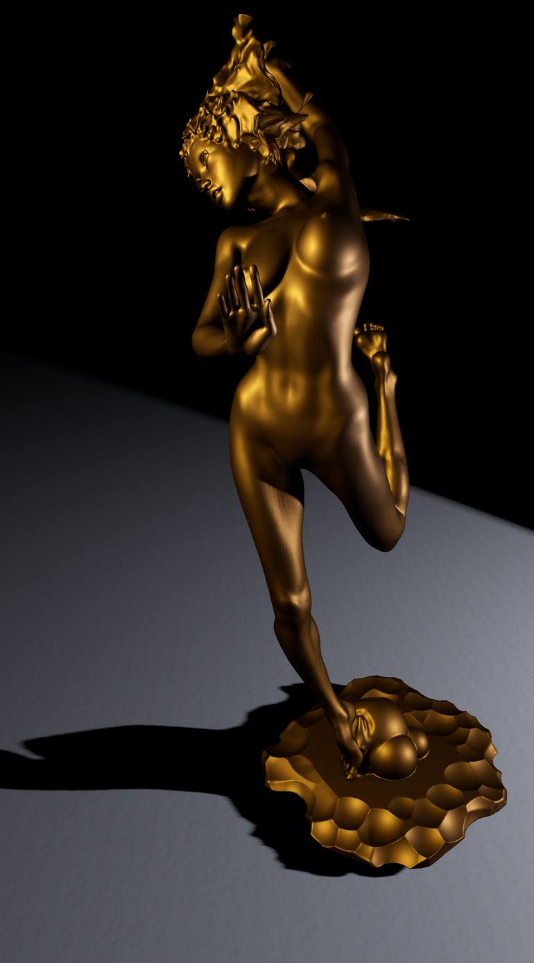 Original Figurative Nude Sculpture by James Johnson