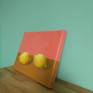 While making this painting, I made a number of sketches, as usual.
But then I put all of them on front of me and started to think of the name.
Can't just call it "2 lemons" can you? But it is no more than 2 lemons.
So I called it "Lemon&Lemon" instead.