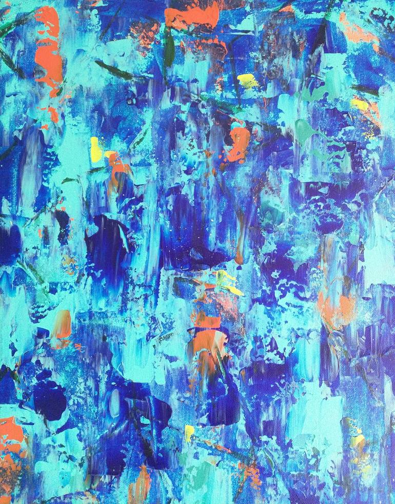 Original Abstract Expressionism Abstract Painting by Maryna Supren