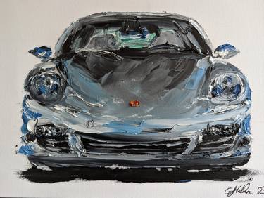 Original Abstract Car Paintings by Gavin Waldron