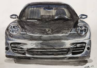 Print of Figurative Car Paintings by Gavin Waldron