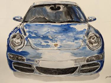 Original Figurative Car Paintings by Gavin Waldron