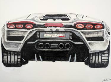 Print of Figurative Car Paintings by Gavin Waldron