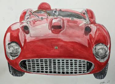 Original Figurative Car Paintings by Gavin Waldron