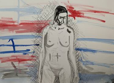 Print of Figurative Nude Paintings by Gavin Waldron