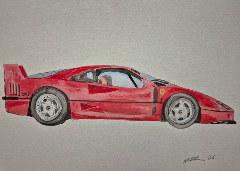 Ferrari F40 paintings | Saatchi Art