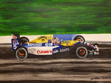 F1 Lewis Hamilton AMG Mercedes Painting by Fabio Dioges Andrade