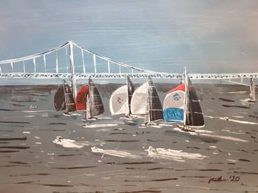 Original Fine Art Boat Paintings by Gavin Waldron