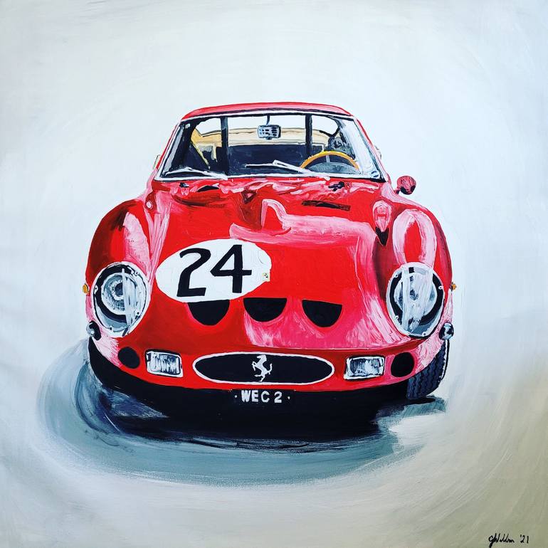 Ferrari 250gto, 1963 Painting By Gavin Waldron 