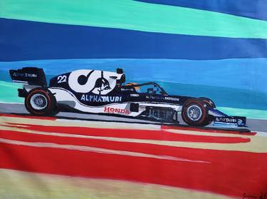 Print of Figurative Car Paintings by Gavin Waldron