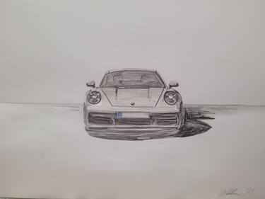 Print of Fine Art Car Drawings by Gavin Waldron