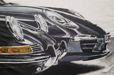 Print of Car Paintings by Gavin Waldron