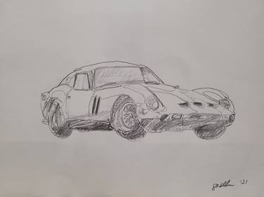 Original Figurative Car Drawings by Gavin Waldron