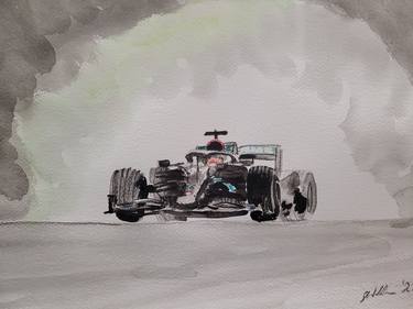 Mercedes Benz F1, Lewis Hamilton in wet v3, Austria '20 thumb