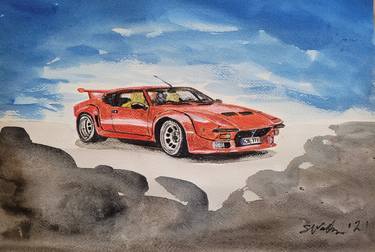 Print of Figurative Car Paintings by Gavin Waldron