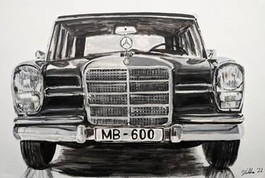 Original Figurative Car Paintings by Gavin Waldron