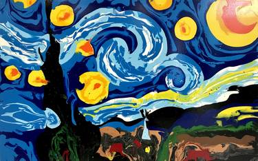 "Diffusione di Van Gogh - Notte stellata I" thumb