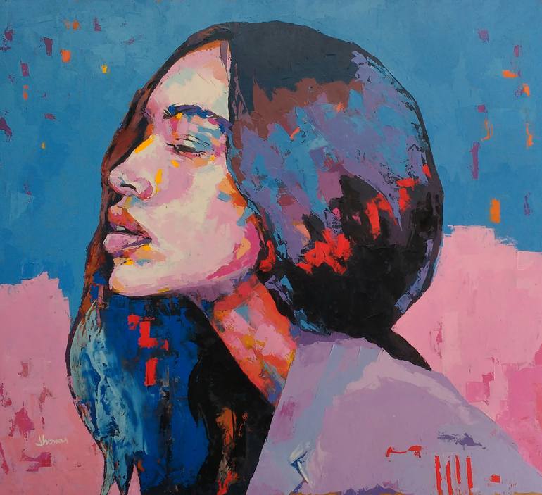 Original Figurative People Painting by Jhonas Vieira