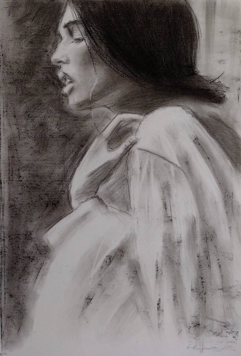 Print of Realism Women Drawings by Jhonas Vieira