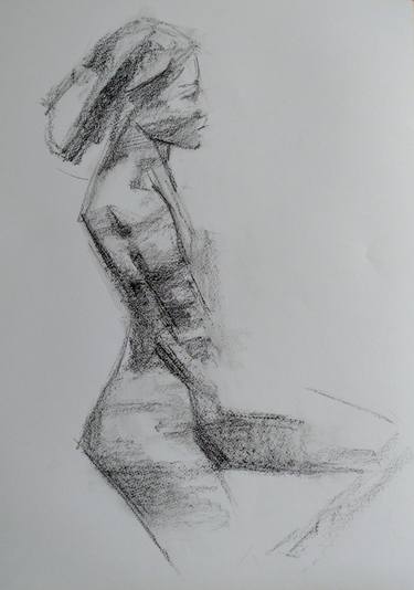 Original Nude Drawings by Jhonas Vieira